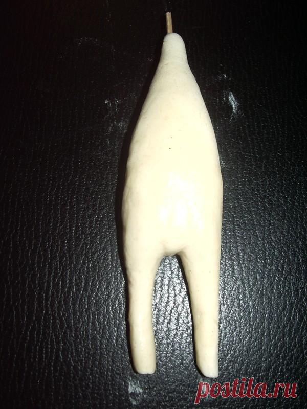 Мышка-красотка из соленого теста.МК