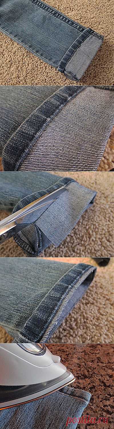 do it yourself divas: DIY: Hem Jeans Fast & Easy