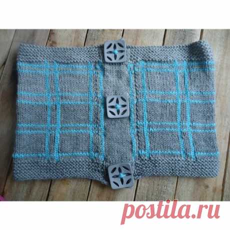 Для ленивых: вяжем клетку спицами