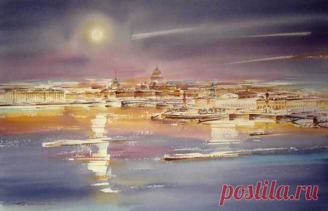 Санкт-Петербург в акварелях Константина Кузёмы