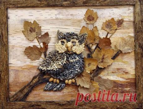 Картины из природных материалов