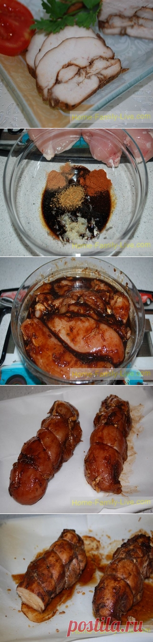Пастрома из куриной грудки - пошаговый фоторецептКулинарные рецепты