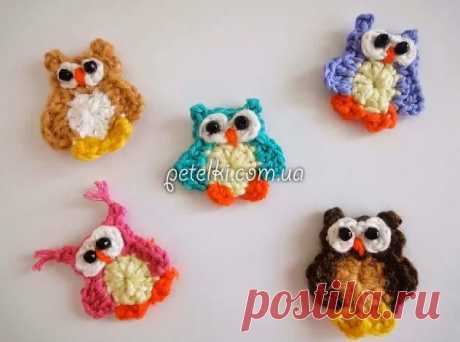Маленькие совята крючком. Мастеркласс на видео