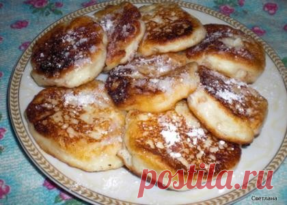 Яблочные творожники