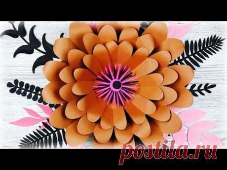 FLOR GIGANTE DE PAPEL | FLORES DE PAPEL | MOLDES GRATIS |MANUALIDADES |GIANT PAPER FLOWER