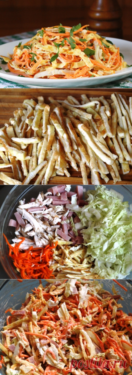 Салат с курицей и морковью - пошаговый кулинарный рецепт с фото на Повар.ру