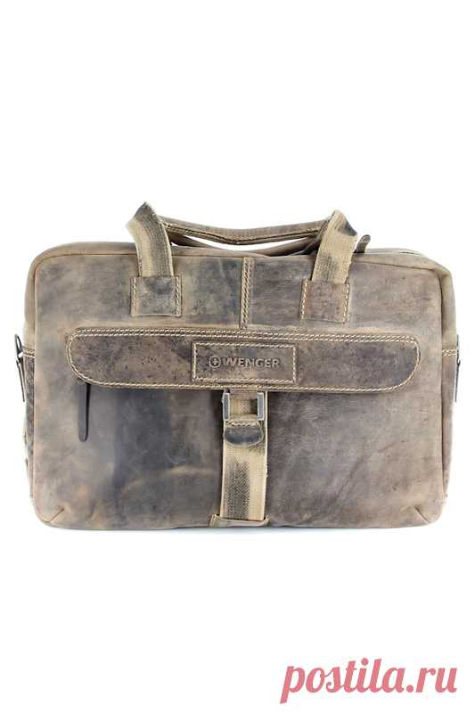 Купить Портфель на молнии STONEHIDE Wenger W16-07 КОРИЧНЕВЫЙ со скидкой в интернет-магазине kupivip.ru - распродажа