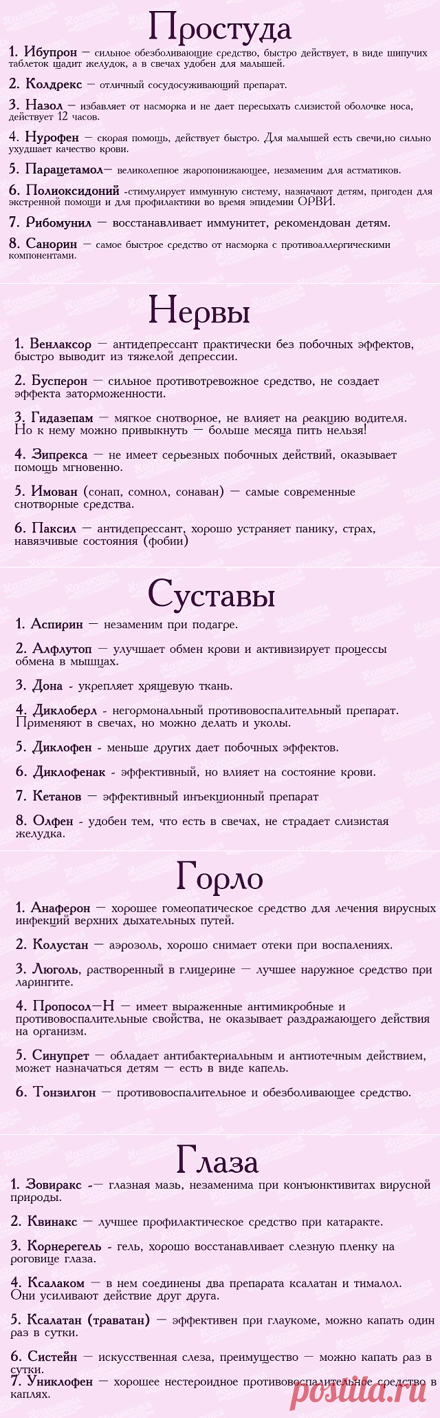 Список лекарств для первой медицинской помощи☝
Забирай , чтобы всегда было под рукой⤵