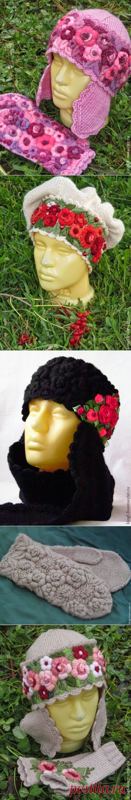 Irish crochet &amp;: Объемная вышивка ЕЛЕНЫ КОРОЛЬ