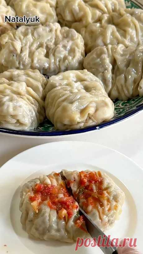 WHAT TO COOK FOR DINNER?  КАК НАЛЕПИТЬ МАНТЫ - ХАНУМ  В ГАРМОШКУ #tasty #viralshort #вкусно #оромо#манты##ханум #рецептханум #ханумскартошкой #ханумрецепт#узбекскаякухня Ингредиенты:мука 300 гсольвода 140 млДля начинки:говядина 450 глук 2-3 шт(400г)...