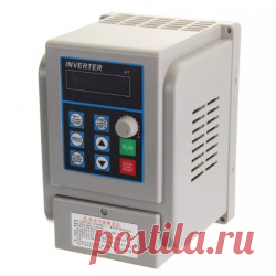 Очень хорошая цена на 2.2кВт частотный преобразователь VFD (~220В/1ф) за $65 Внимание, приличная скидка на преобразователь для трехфазного двигателя.  Нормально подходит для двигателей до 1,5кВт (с запасом).  Питается от бытовой сети 220В (одна фаза).  Можно установить на ЧПУ станок для шпинделя, ...