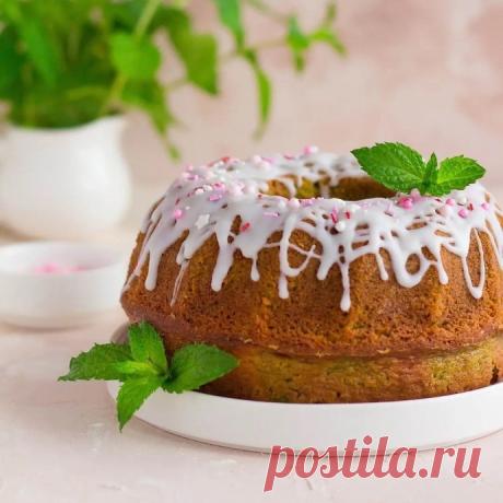 Кекс с мятой и шоколадом