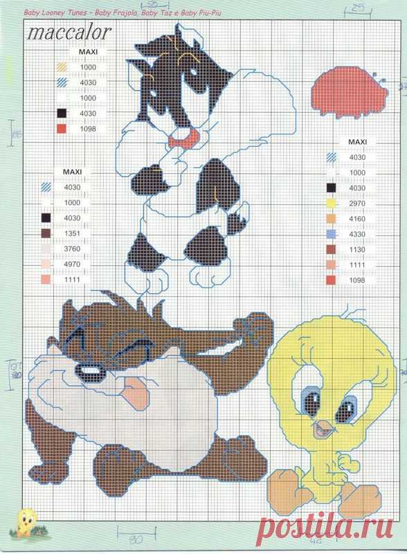 Вышивка. Looney Tunes - Клуб рукоделия - Страна Мам