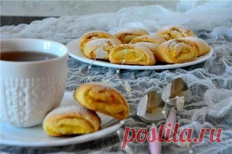 Песочное печенье с апельсиновой начинкой