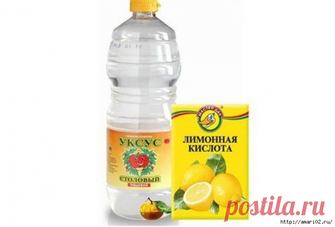 Если нужно развести лимонную кислоту вместо уксуса