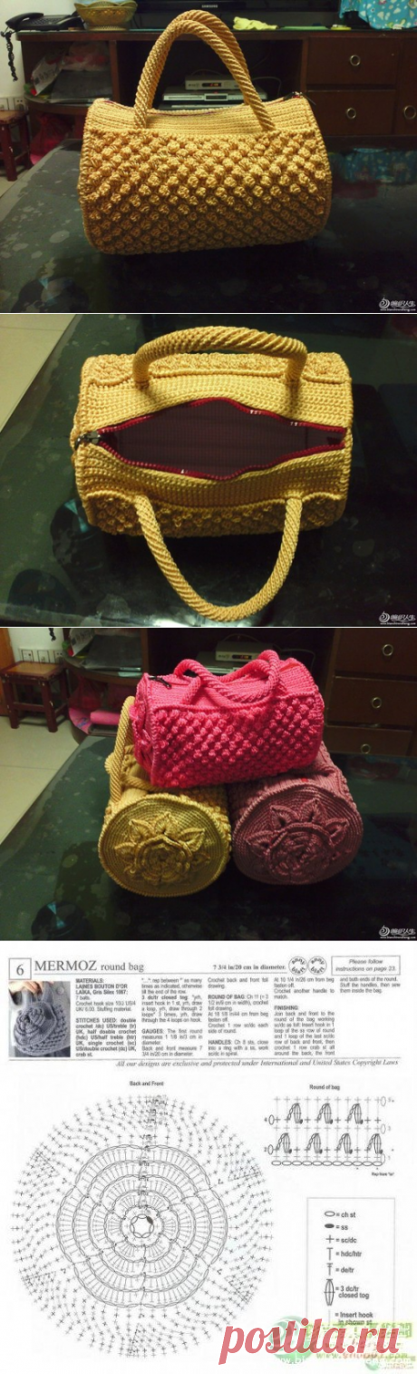 Красивая сумочка крючком