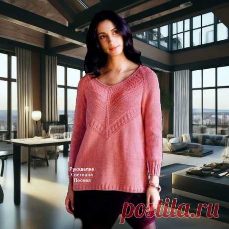 Милая утонченность! Пять вязаных джемперов с описанием вязания | Рукоделие Светлана Лосева | Дзен