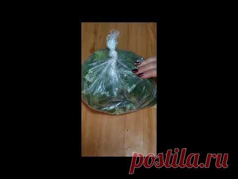 Малосольные огурцы в пакете.быстрого приготовления.