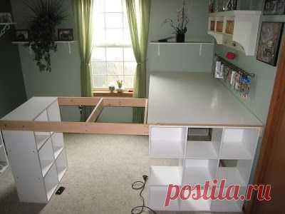 DO IT YOURSELF WHITE CRAFT DESK