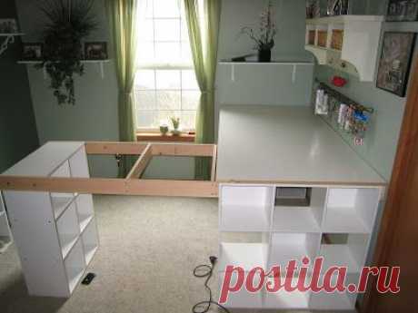 DO IT YOURSELF WHITE CRAFT DESK
