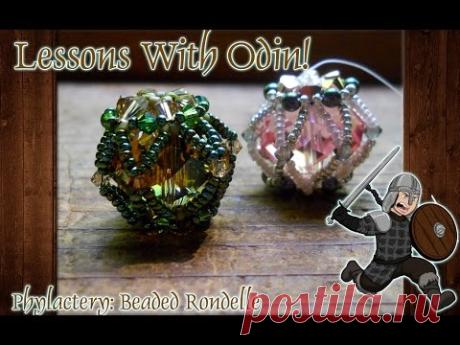 Beaded Bead Crystal Rondelle Jewelry Making Tutorial - Lessons With Odin