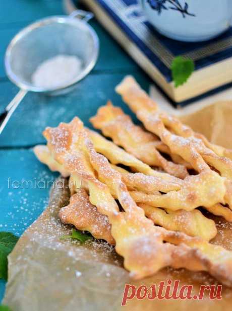 Вкусный хворост в духовке (без жарки) - рецепт приготовления | FEMIANA