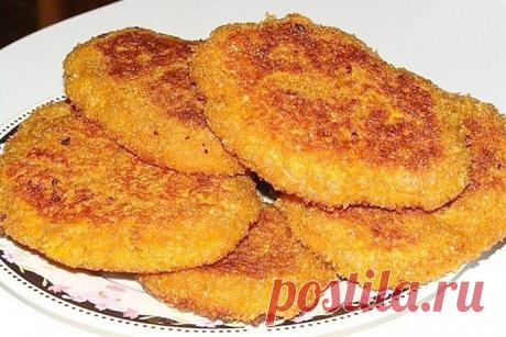Морковные оладьи с геркулесом