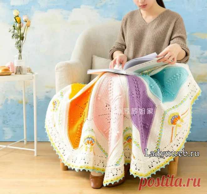 Плед ромбами крючком схема | Ladynweb.ru