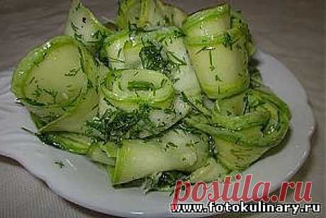 Волшебный кабачок (быстрый маринад для кабачков) - Cалаты, закуски - Кулинарные рецепты ! - ФотоКулинария