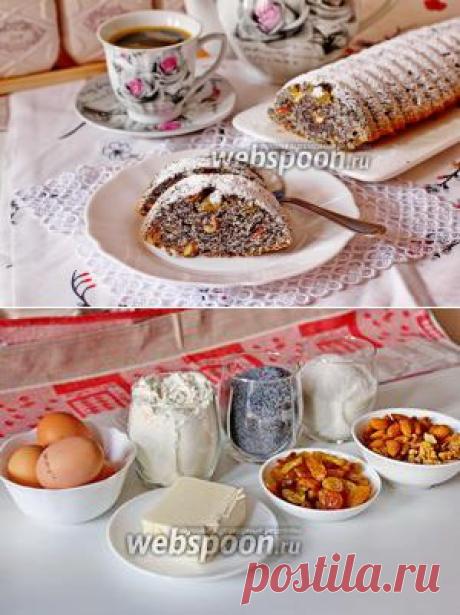 Кекс с маком, орехами и изюмом