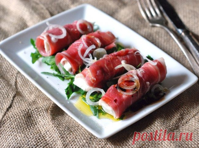 Рулетики из ветчины с моцареллой - Портал «Домашний»