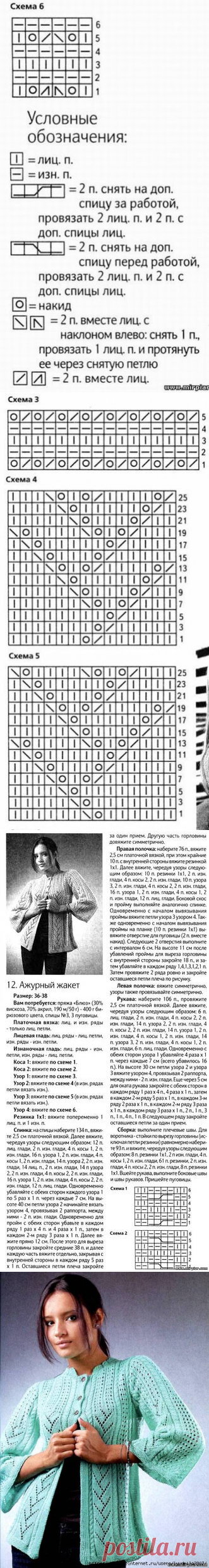 Вязаный жакет - модный силуэт