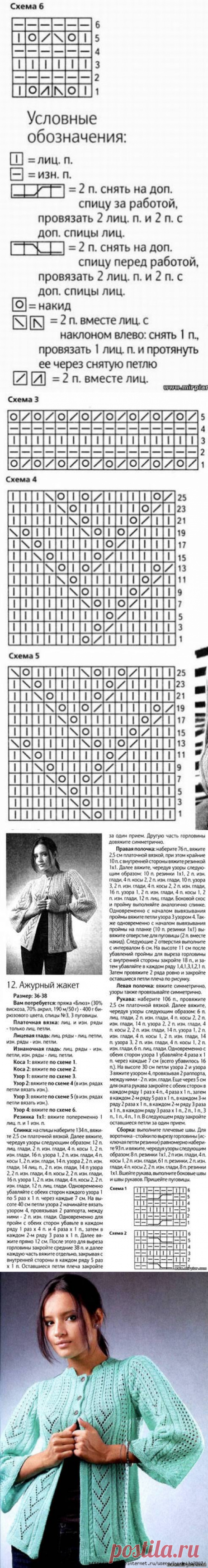 Вязаный жакет - модный силуэт