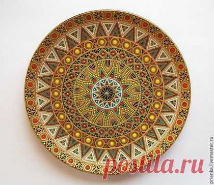 (27) Декоративная посуда ручной работы. Ярмарка Мастеров - ручная работа. Купить Найроби.Декоративная тарелка.. Handmade. Жёлтый, Тарелка декоративная