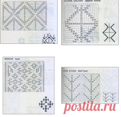 Anatolian knitting charts - Monika Romanoff - Веб-альбомы Picasa(138 узоров)