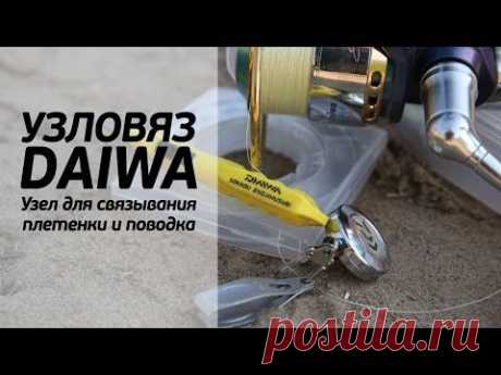Узловяз DAIWA. Узел для связывания плетенки и поводка. [FishMasta.ru]