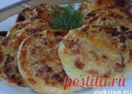 Картофельные ватрушки с курицей