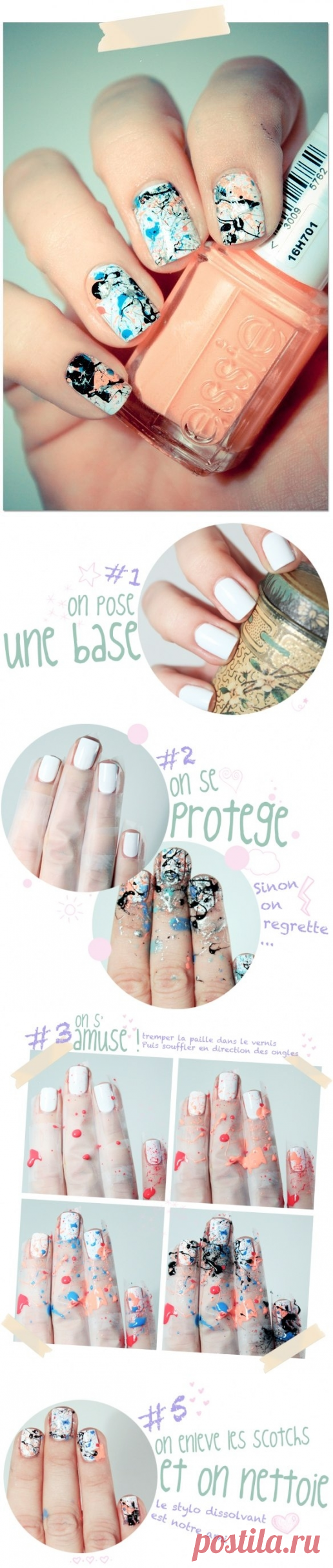 Фото-урок - маникюр в стиле абстракционизм — Модно / Nemodno