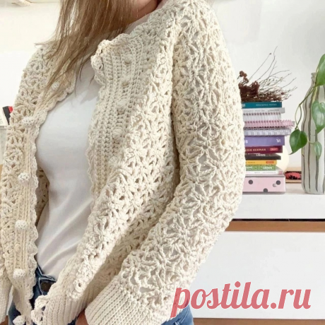 Изысканный шедевр своими руками - Воздушные жакеты крючком со схемами и описанием | Вязание идеи для вдохновения | Дзен