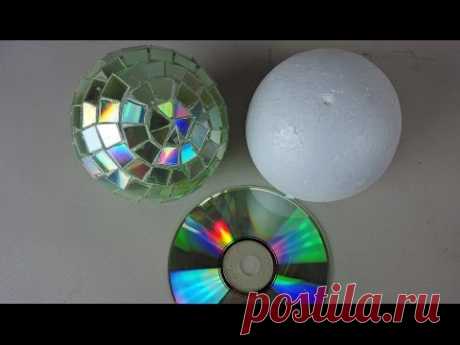 BOLAS DE DISCOTECA CON CD RECICLADOS