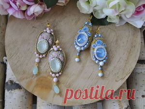 Создаем серьги «Розы Рококо» с c кристаллами Swarovski - Ярмарка Мастеров - ручная работа, handmade