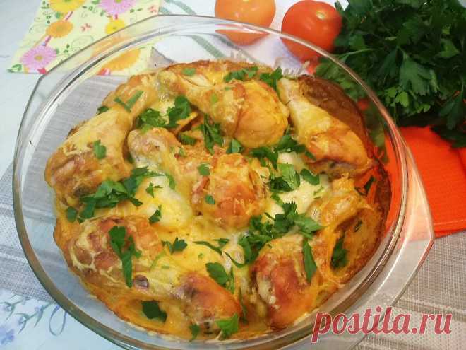 Вкусный ужин! Куриные ножки с картофелем в сливочно-чесночном соусе! | Светлана Миронова | Яндекс Дзен