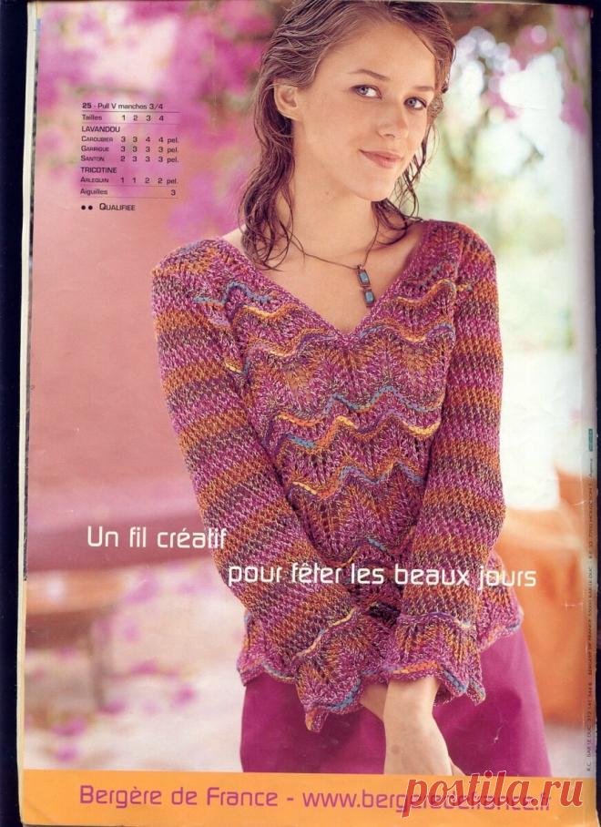 Летние вязаные модели из французского журнала — сочетание классики и элегантности | Сундучок с подарками | Дзен