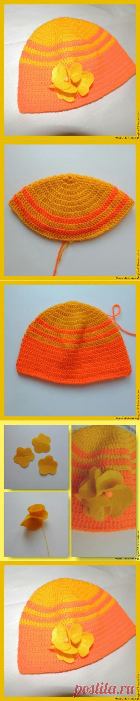вязаная детская шапочка