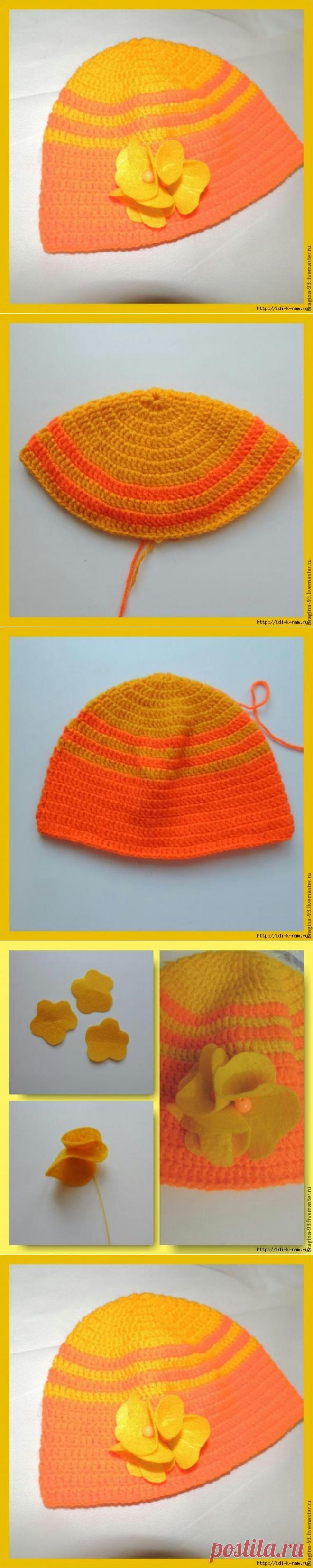 вязаная детская шапочка