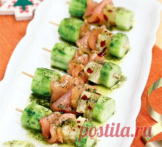 Закуска из огурцов, курицы и ананаса, закуска. Пошаговый рецепт с фото