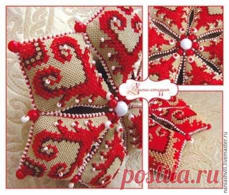 Делаем оригинальную текстильную звезду на Новый год