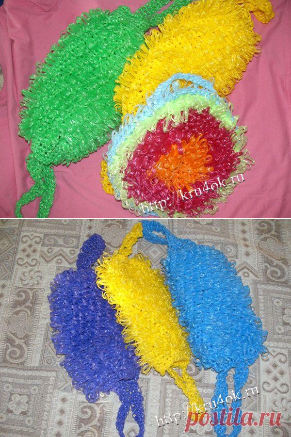 Вязание крючком мочалки - вязание крючком на kru4ok.ru