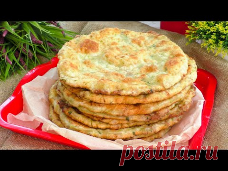 БЕРИ И ДЕЛАЙ! Без воды, без дрожжей - готовлю ЛЕПЕШКИ с начинкой! #728