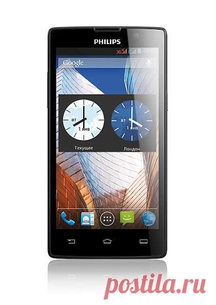 (+1) тема - Philips W3500 – недорогой двухсимочный смартфон с 5-дюймовым экраном | Мобильные новости